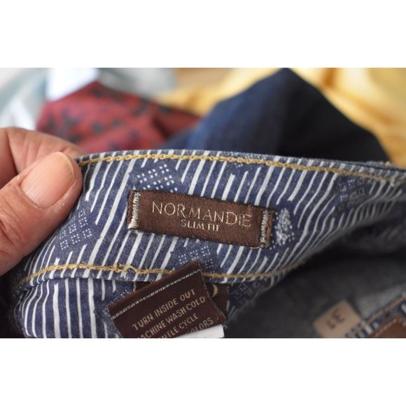 Men's Paige Premium Denim Normandie Slim Fit Blue Jeans 31 - Picture 7 of 9